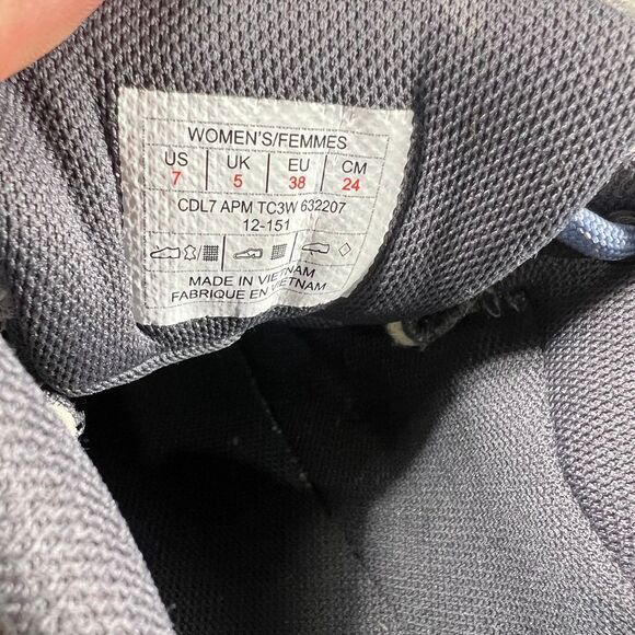 The North Face Women's 7 Trail Shoes Mesh waterproof Outdoor‎ Sneakers Gray Blue - Picture 8 of 9